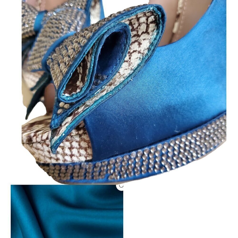 VINCE CAMUTO RHINESTONE HEELS SIZE 10 - Picture 4 of 13